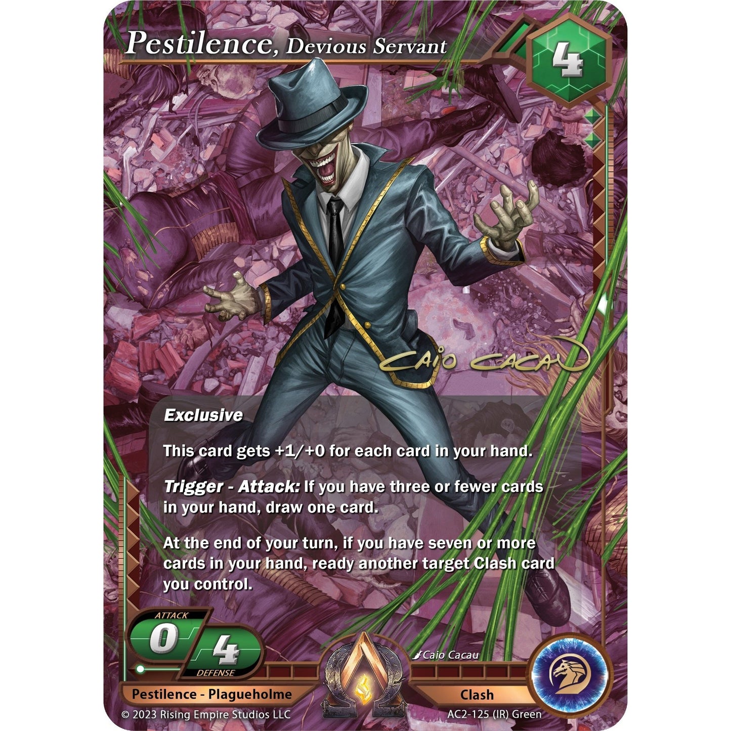 Image for Pestilence, Devious Servant (Iconic Rare) (AC2-125) (AC2) - Alpha Clash