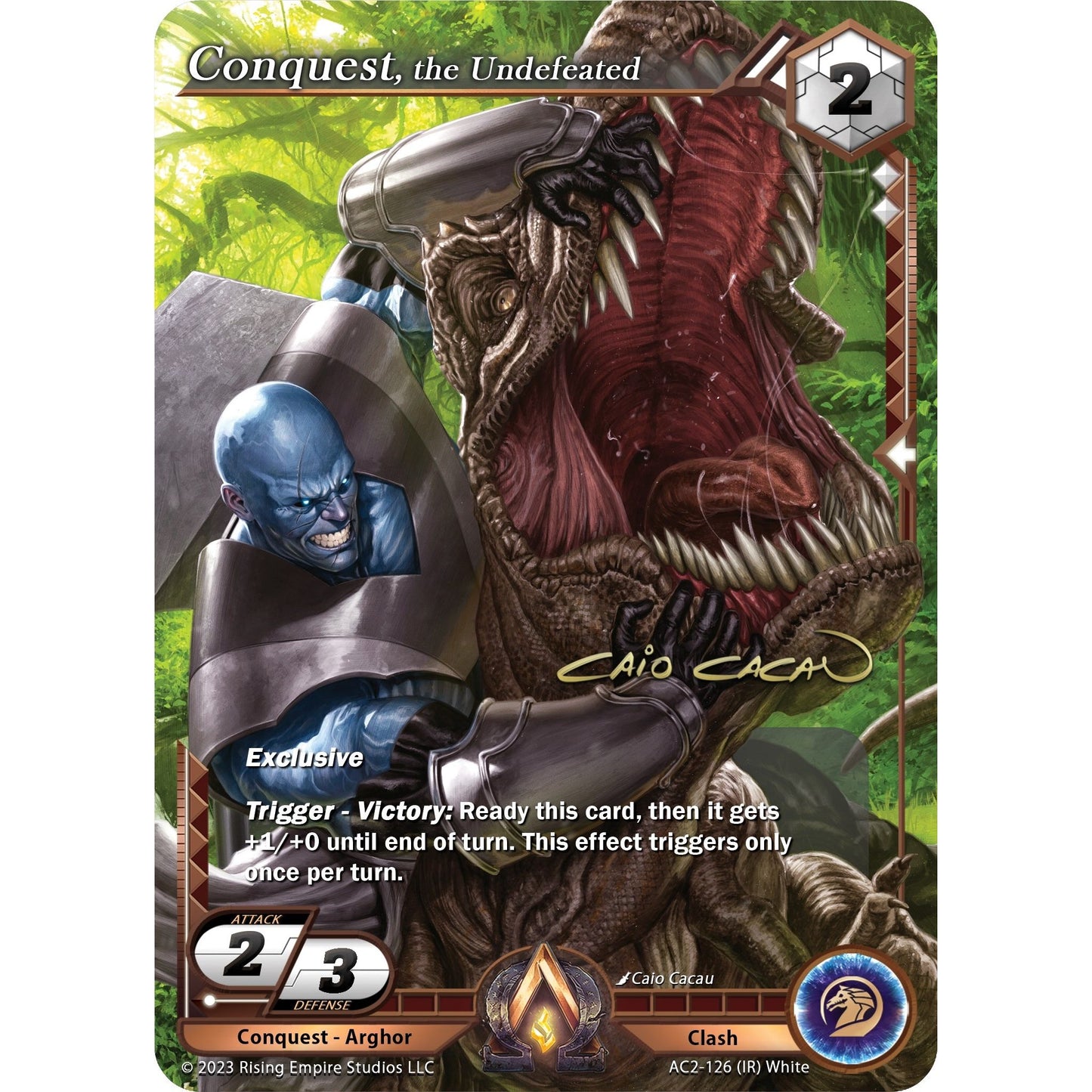 Image for Conquest, the Undefeated (Iconic Rare) (AC2-126) (AC2) - Alpha Clash