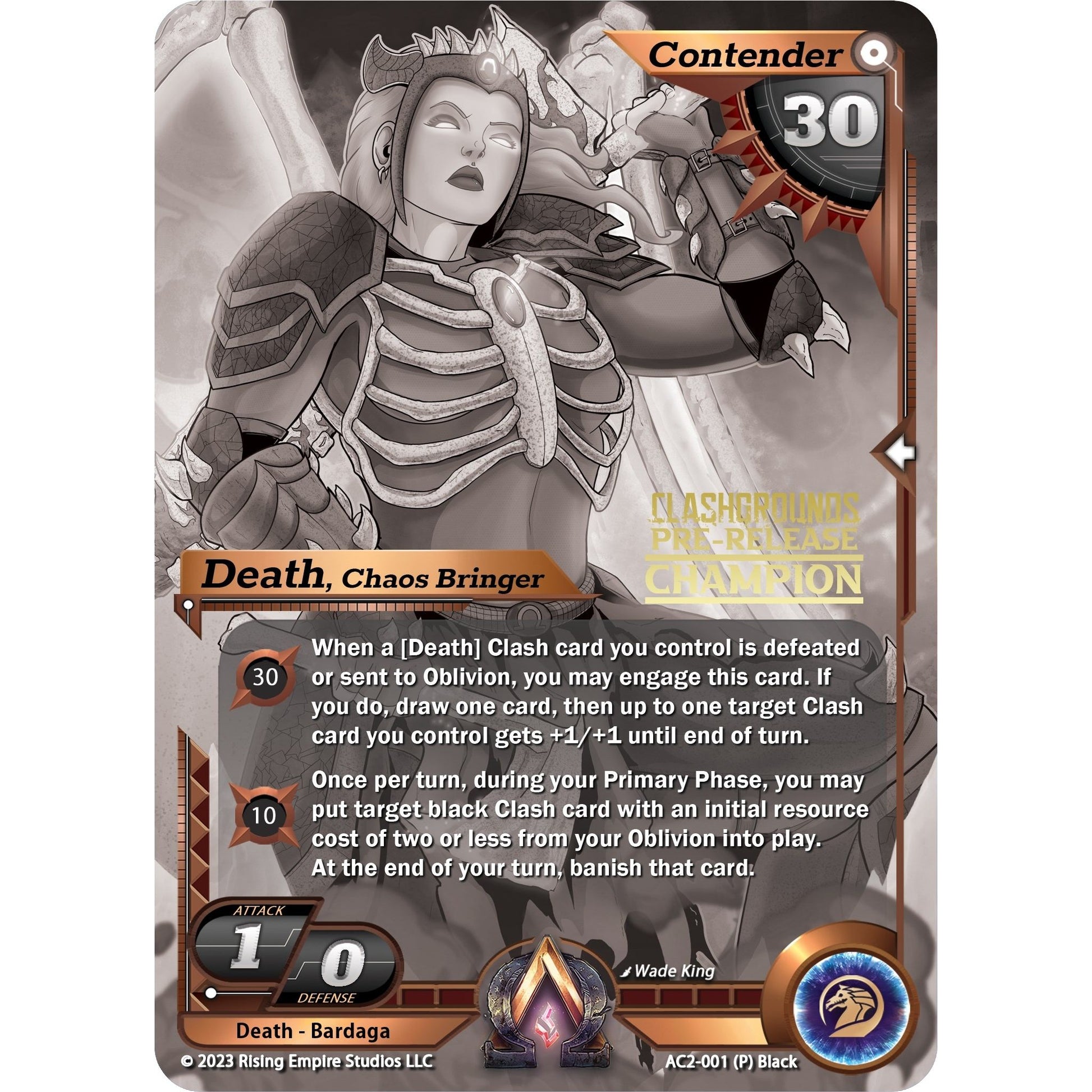 Image for Death, Chaos Bringer (Pre-Release Champion) (AC2-001) (AC2) - Alpha Clash