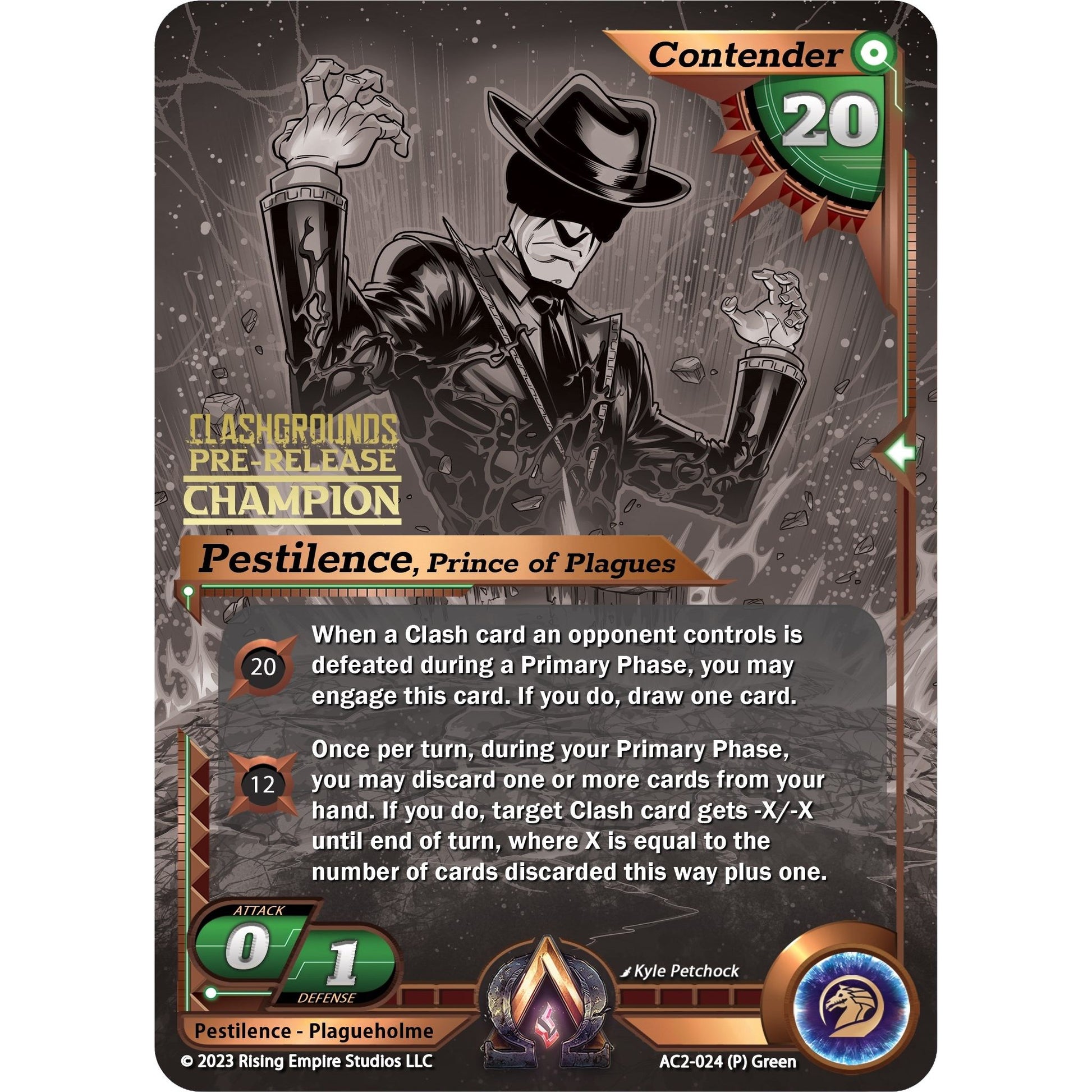 Image for Pestilence, Prince of Plagues (Pre-Release Champion) (AC2-024) (AC2) - Alpha Clash