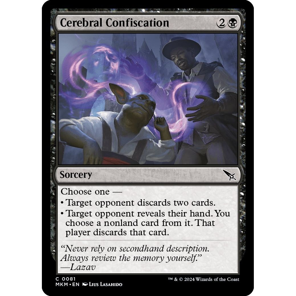 Image for Cerebral Confiscation (81) (MKM) - Magic: The Gathering