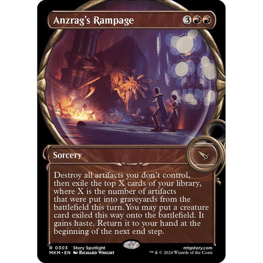 Image for Anzrag's Rampage (Showcase) (303) (MKM) - Magic: The Gathering