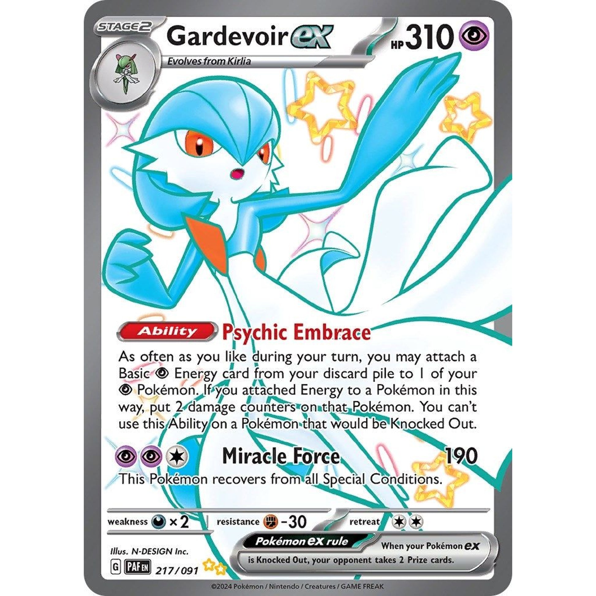 Image for Gardevoir ex (217/091) (PAF) - Pokemon