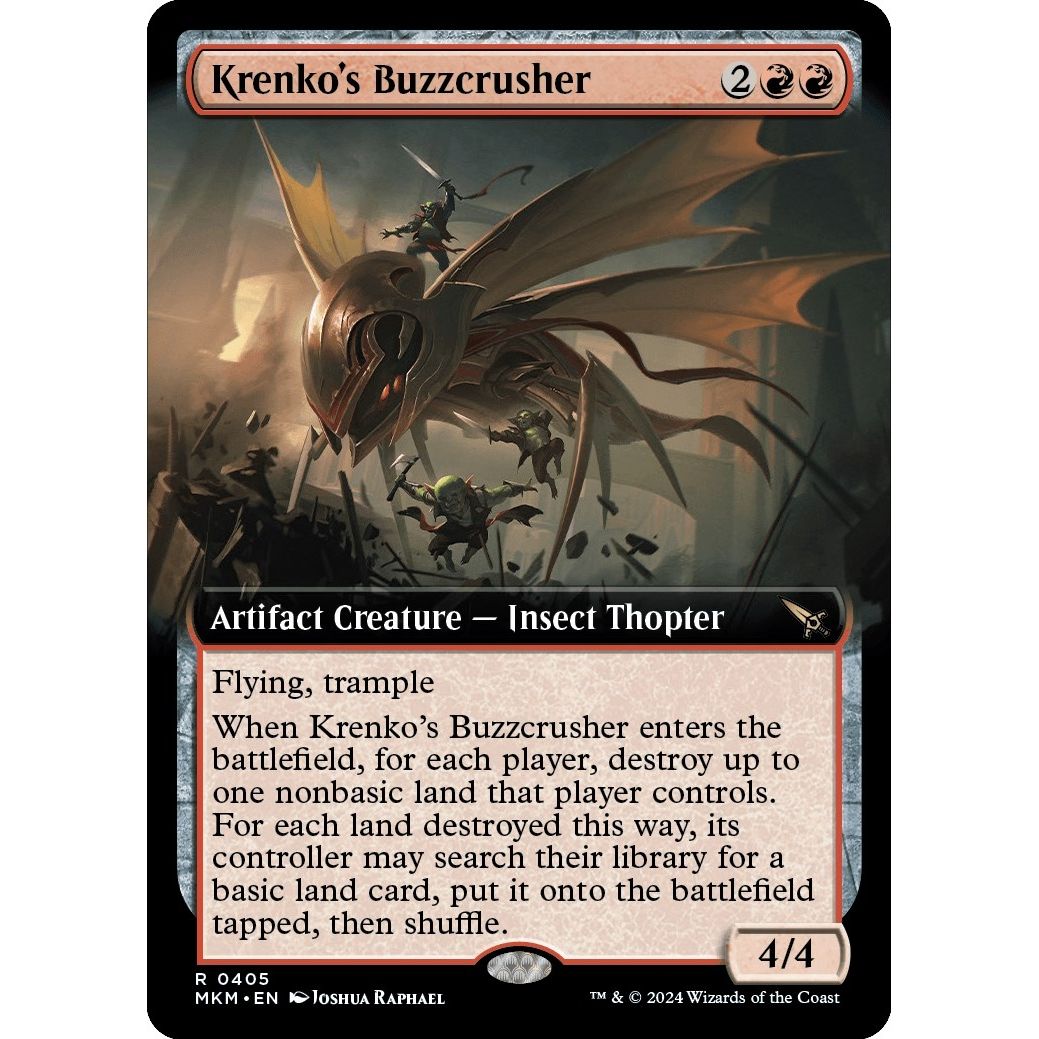 Image for Krenko's Buzzcrusher (Extended Art) (405) (MKM) - Magic: The Gathering