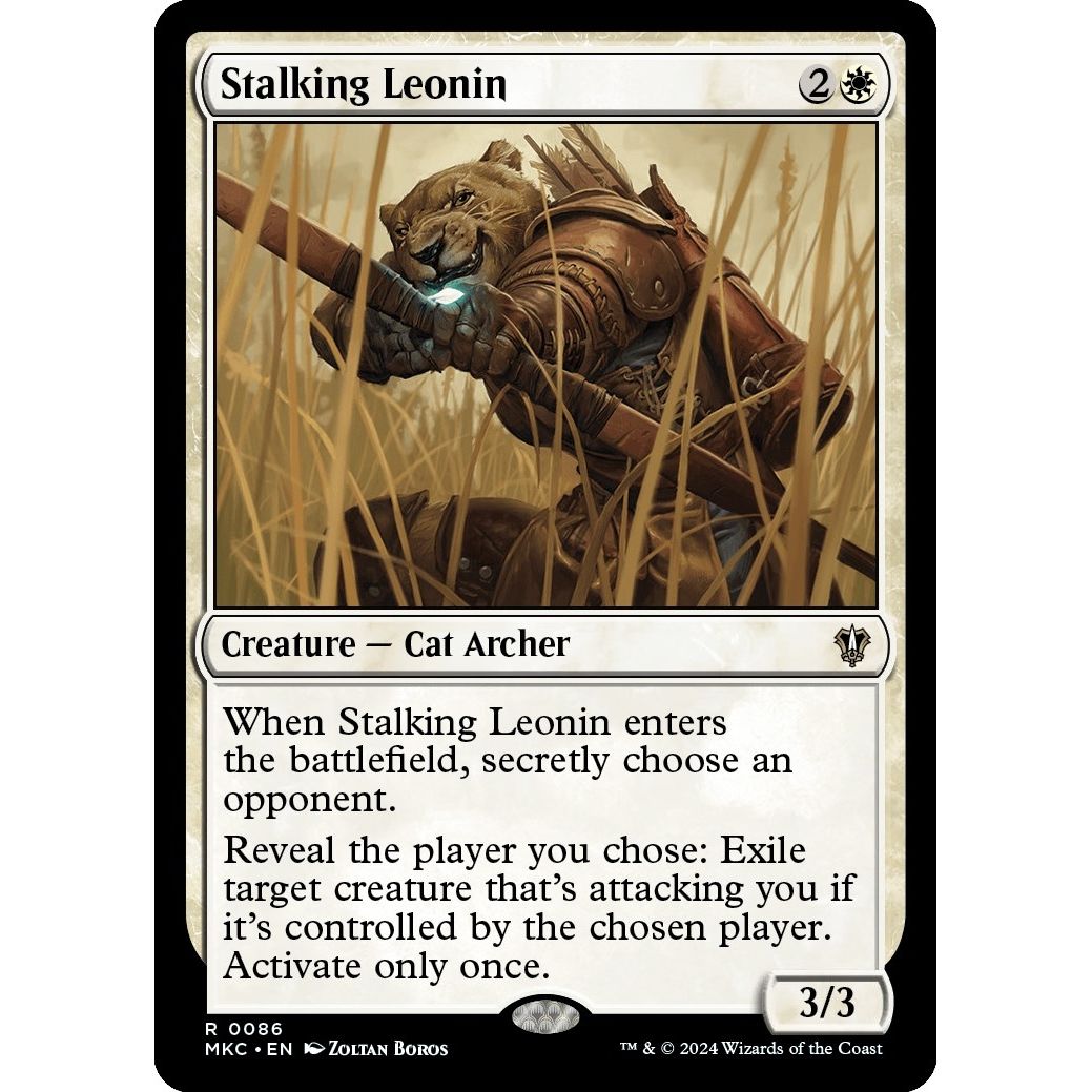 Image for Stalking Leonin (86) (MKC) - Magic: The Gathering