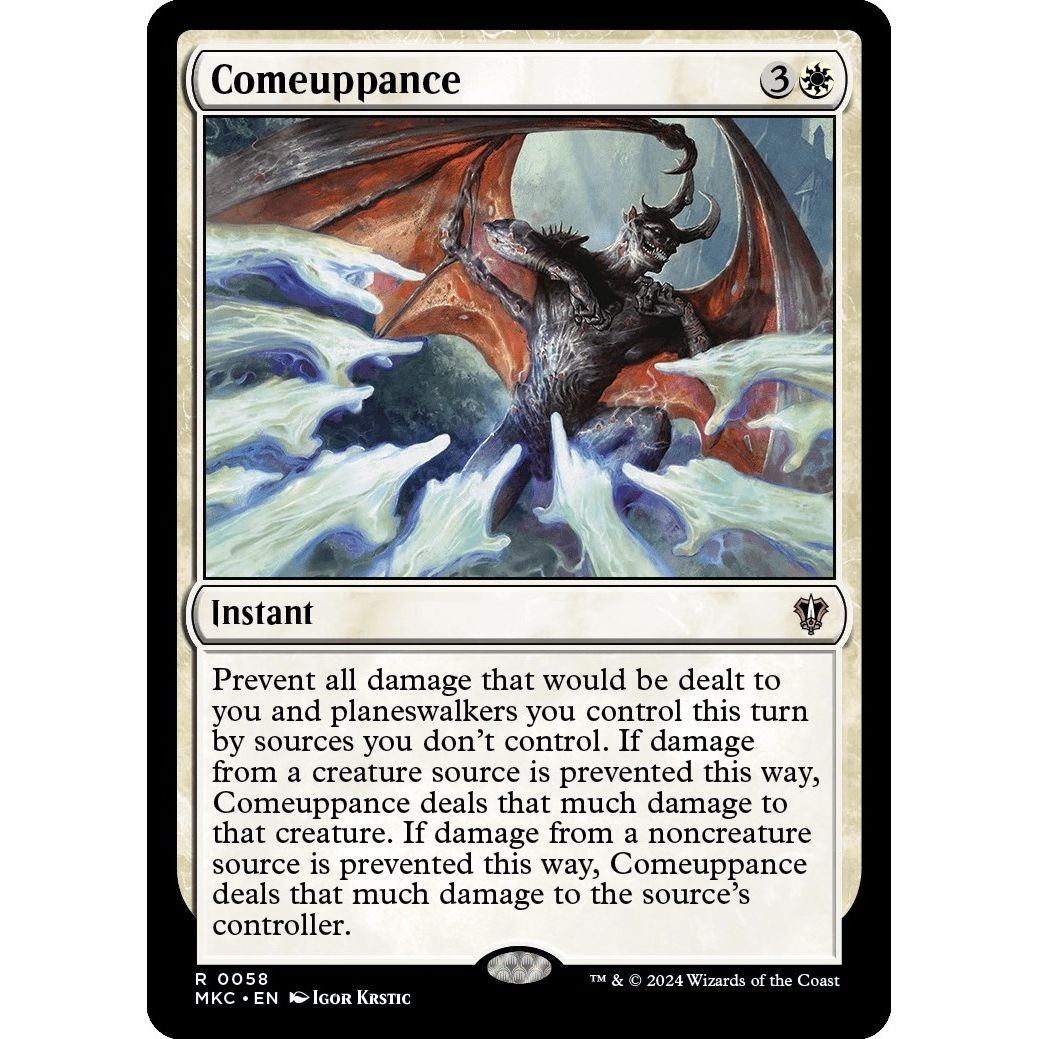 Image for Comeuppance (58) (MKC) - Magic: The Gathering