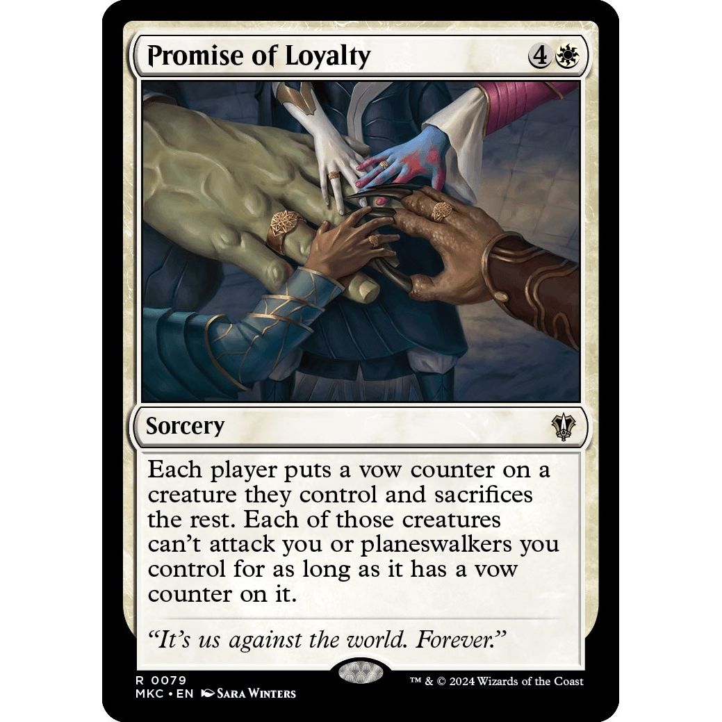 Image for Promise of Loyalty (79) (MKC) - Magic: The Gathering