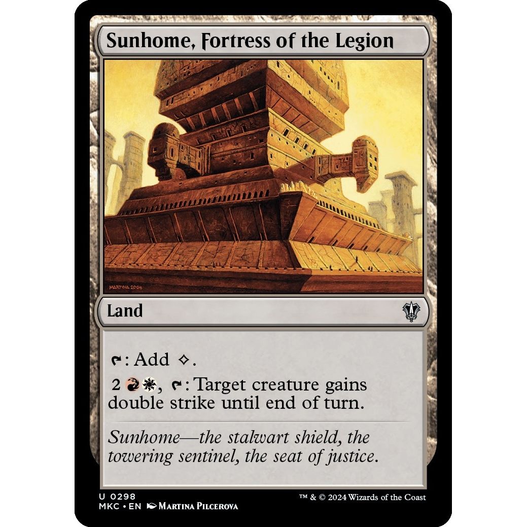 Image for Sunhome, Fortress of the Legion (298) (MKC) - Magic: The Gathering