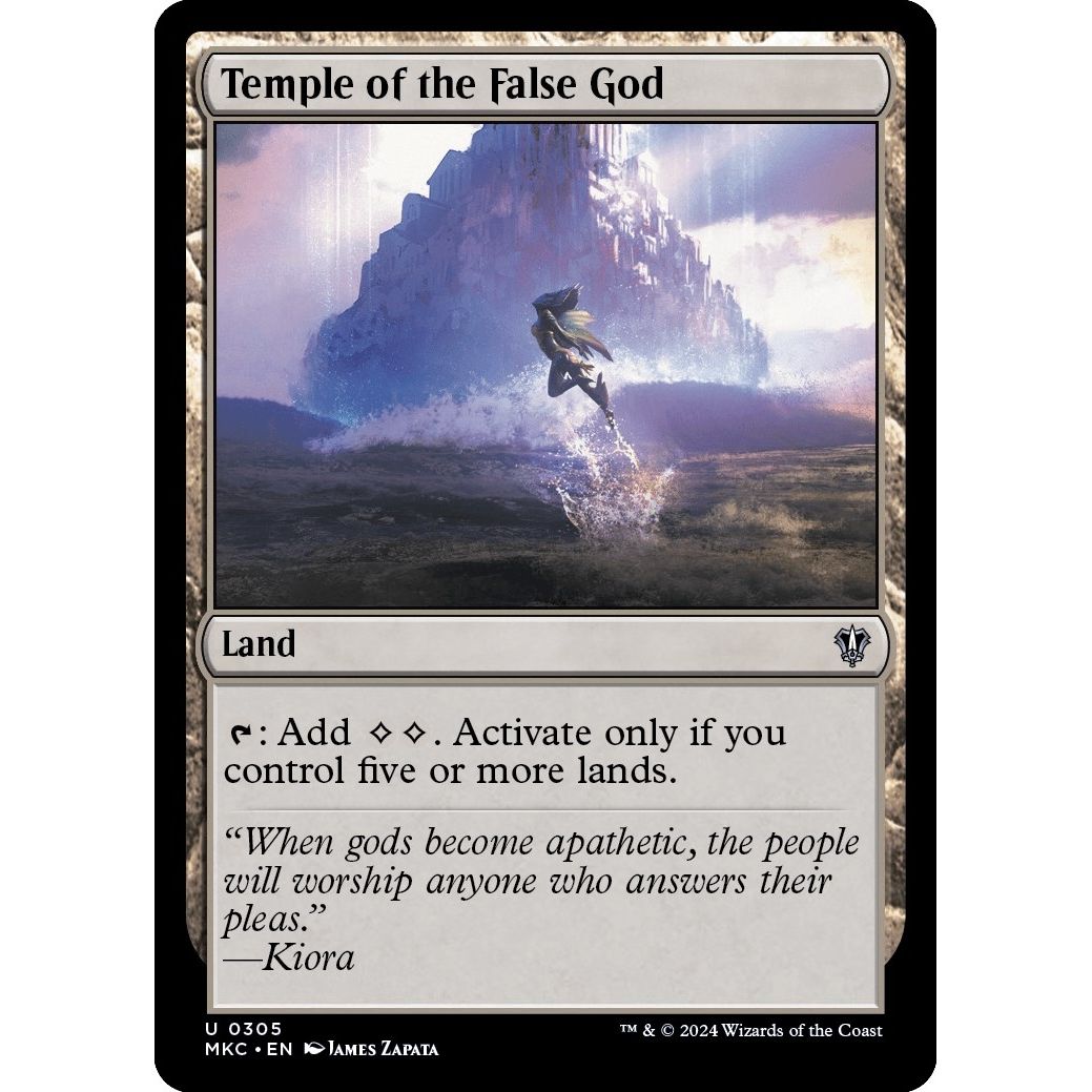Image for Temple of the False God (305) (MKC) - Magic: The Gathering