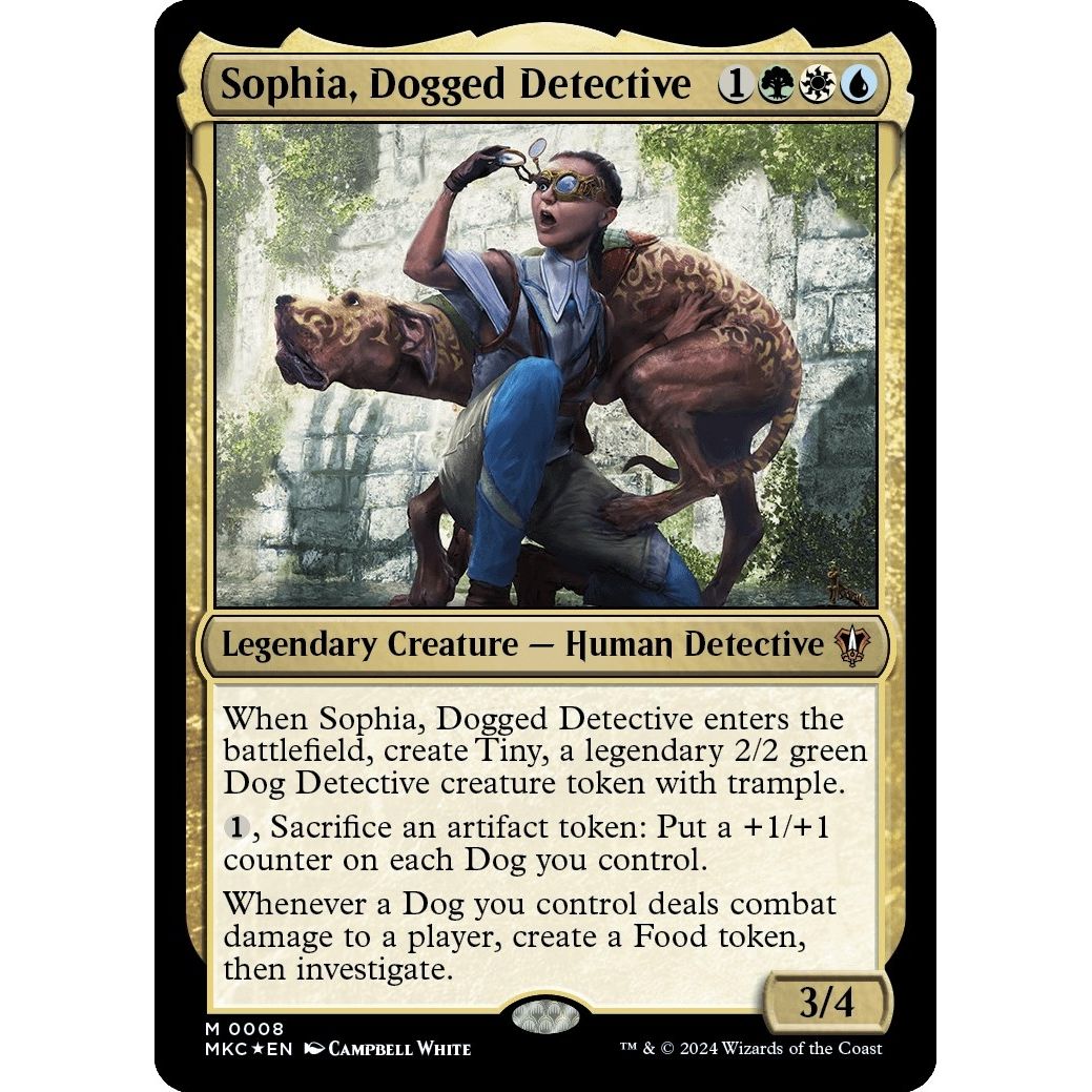 Image for Sophia, Dogged Detective (8) (MKC) - Magic: The Gathering