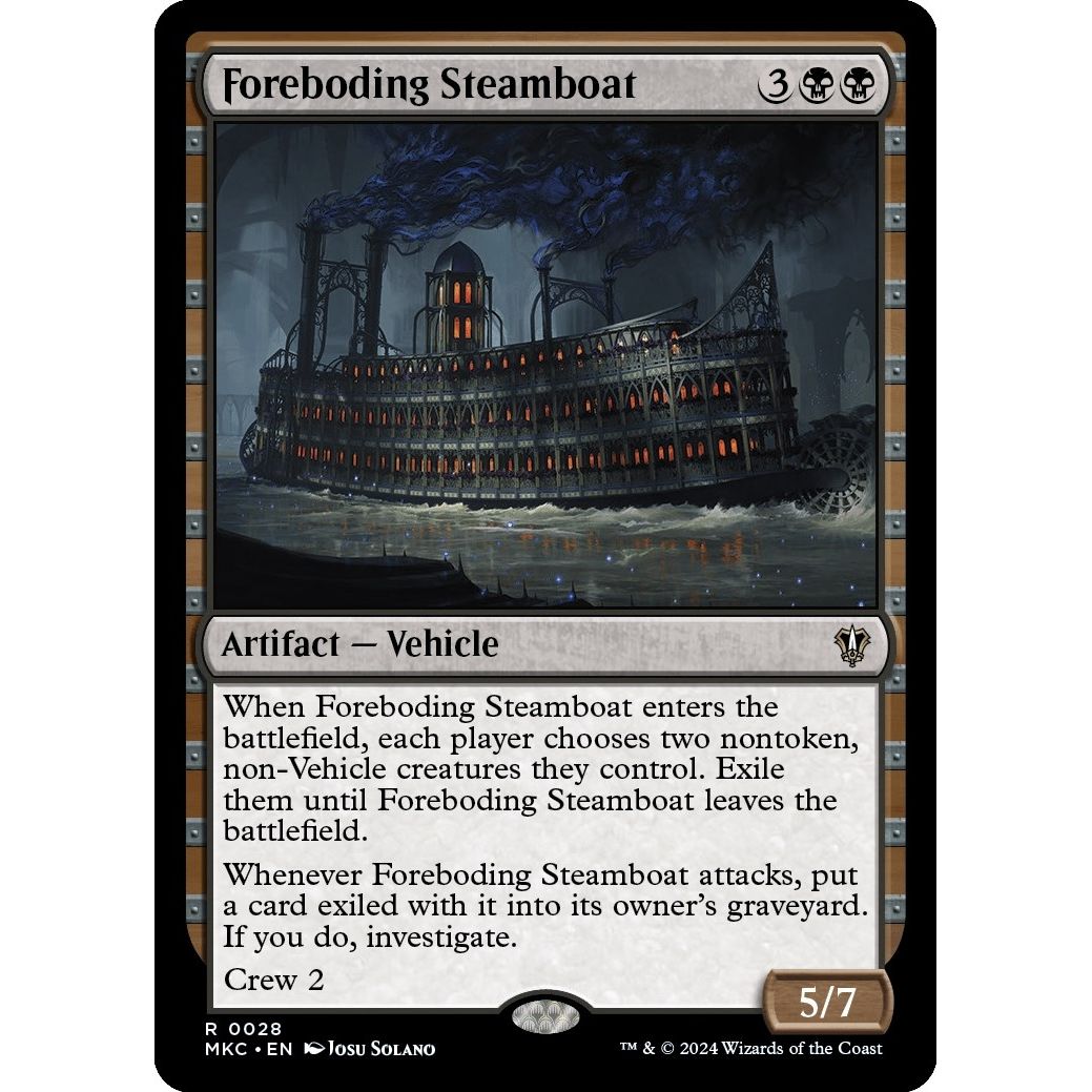 Image for Foreboding Steamboat (28) (MKC) - Magic: The Gathering