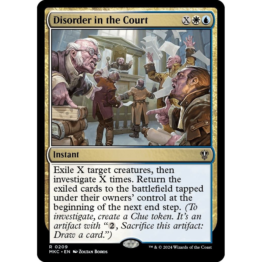 Image for Disorder in the Court (209) (MKC) - Magic: The Gathering