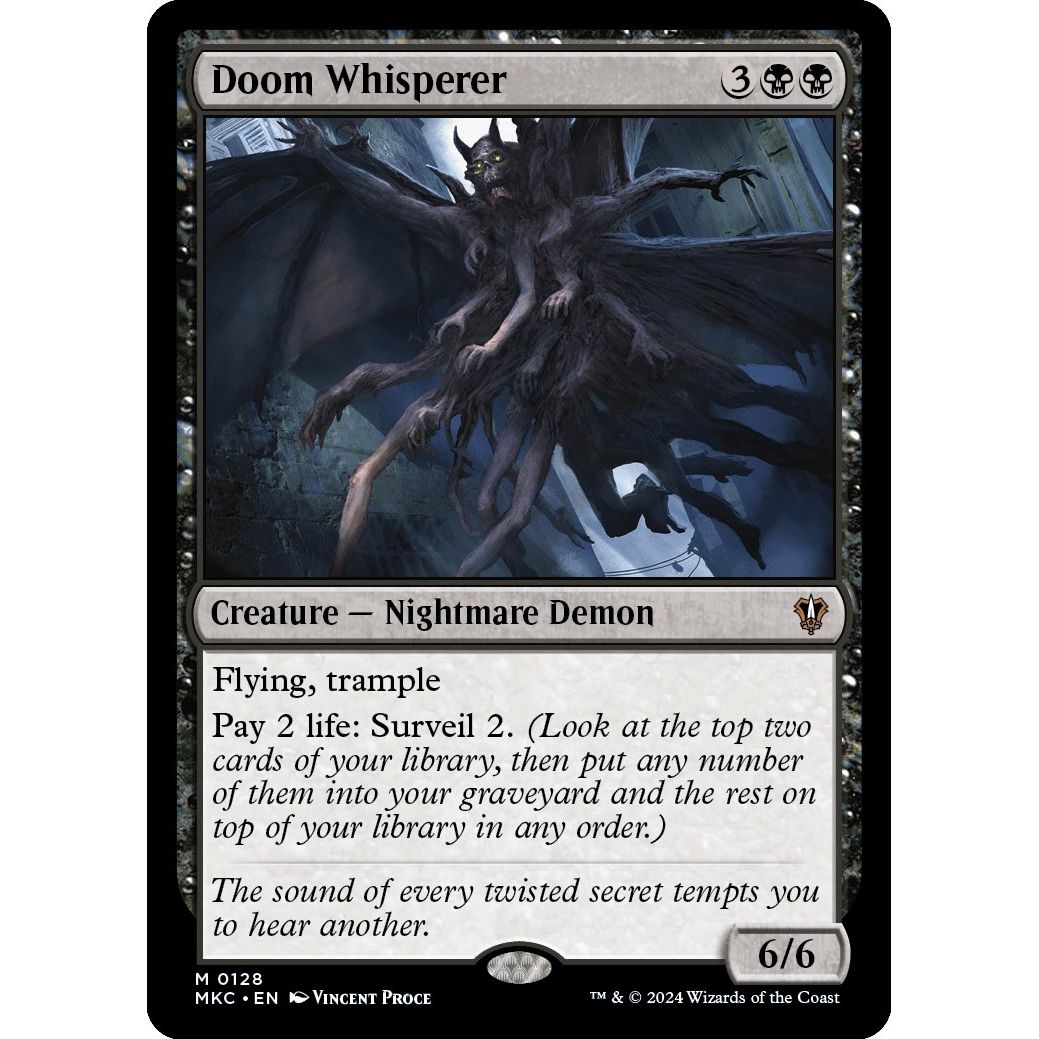 Image for Doom Whisperer (128) (MKC) - Magic: The Gathering