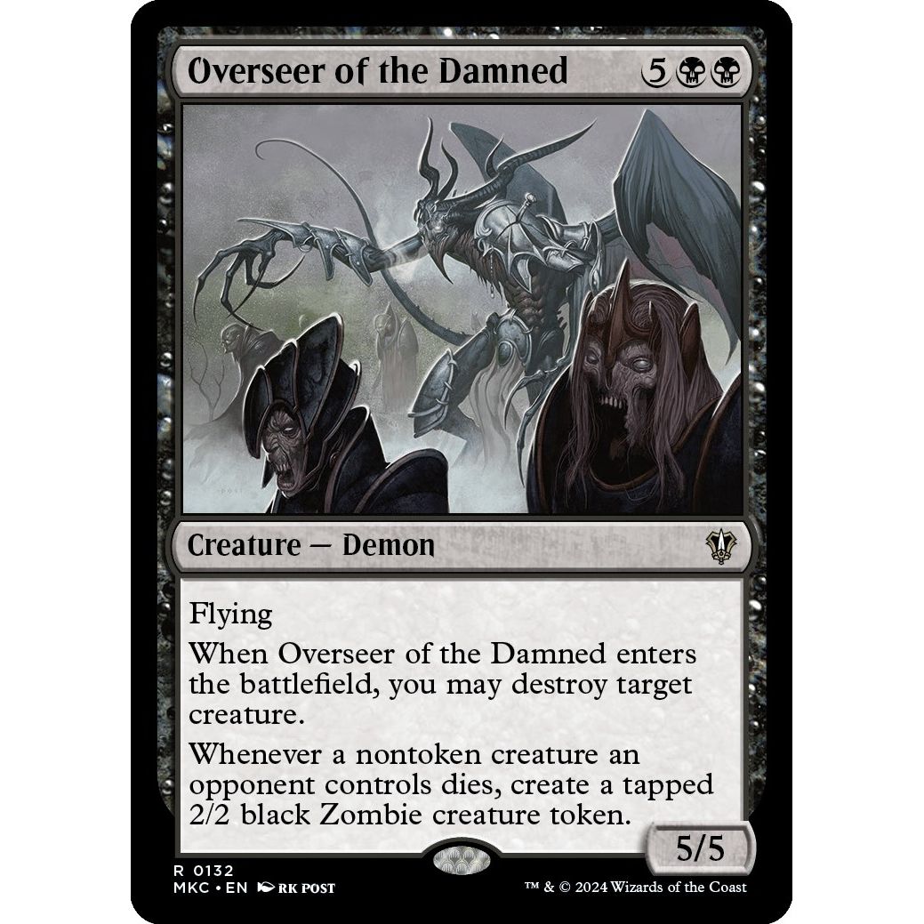 Image for Overseer of the Damned (132) (MKC) - Magic: The Gathering