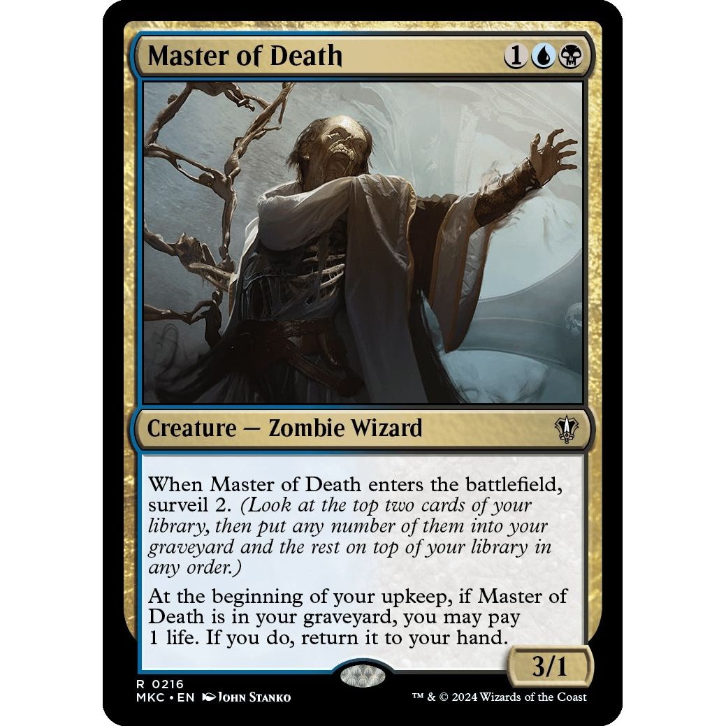 Image for Master of Death (216) (MKC) - Magic: The Gathering