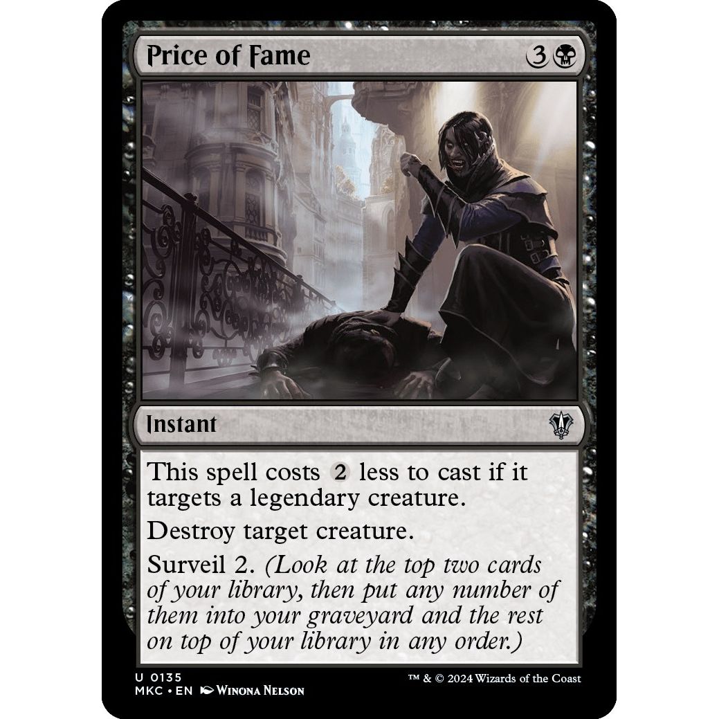 Image for Price of Fame (135) (MKC) - Magic: The Gathering
