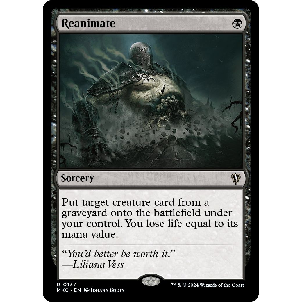 Image for Reanimate (137) (MKC) - Magic: The Gathering