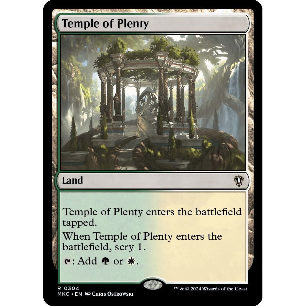 Image for Temple of Plenty (304) (MKC) - Magic: The Gathering