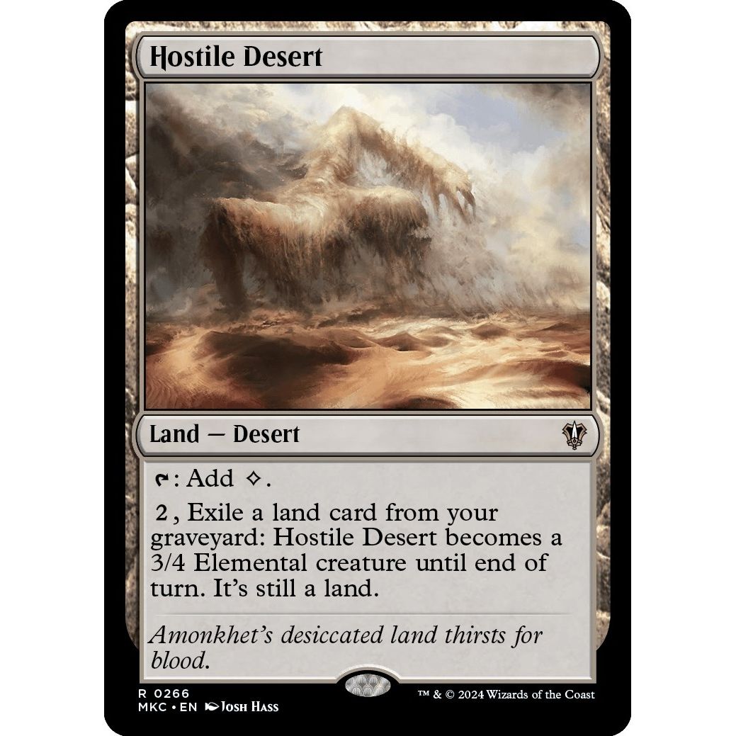 Image for Hostile Desert (266) (MKC) - Magic: The Gathering