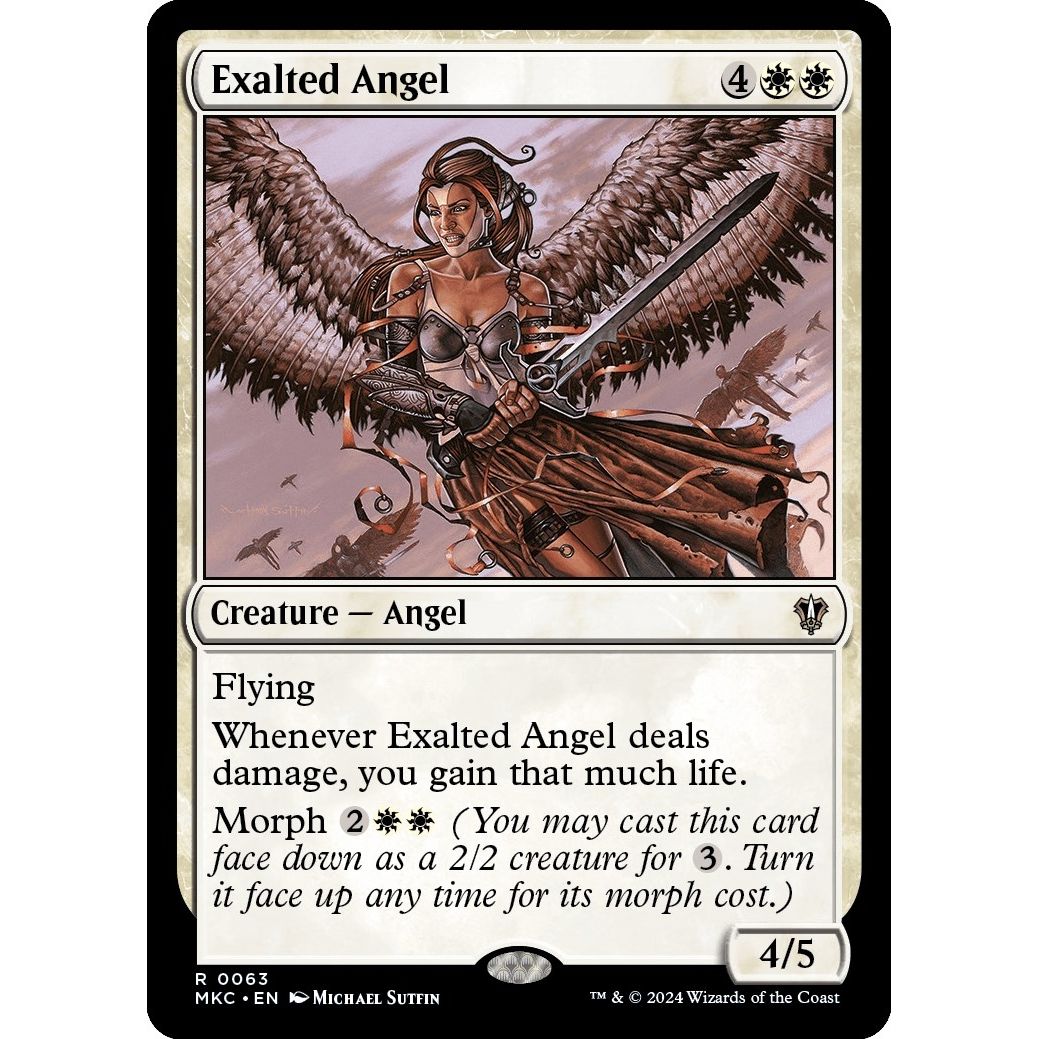 Image for Exalted Angel (63) (MKC) - Magic: The Gathering