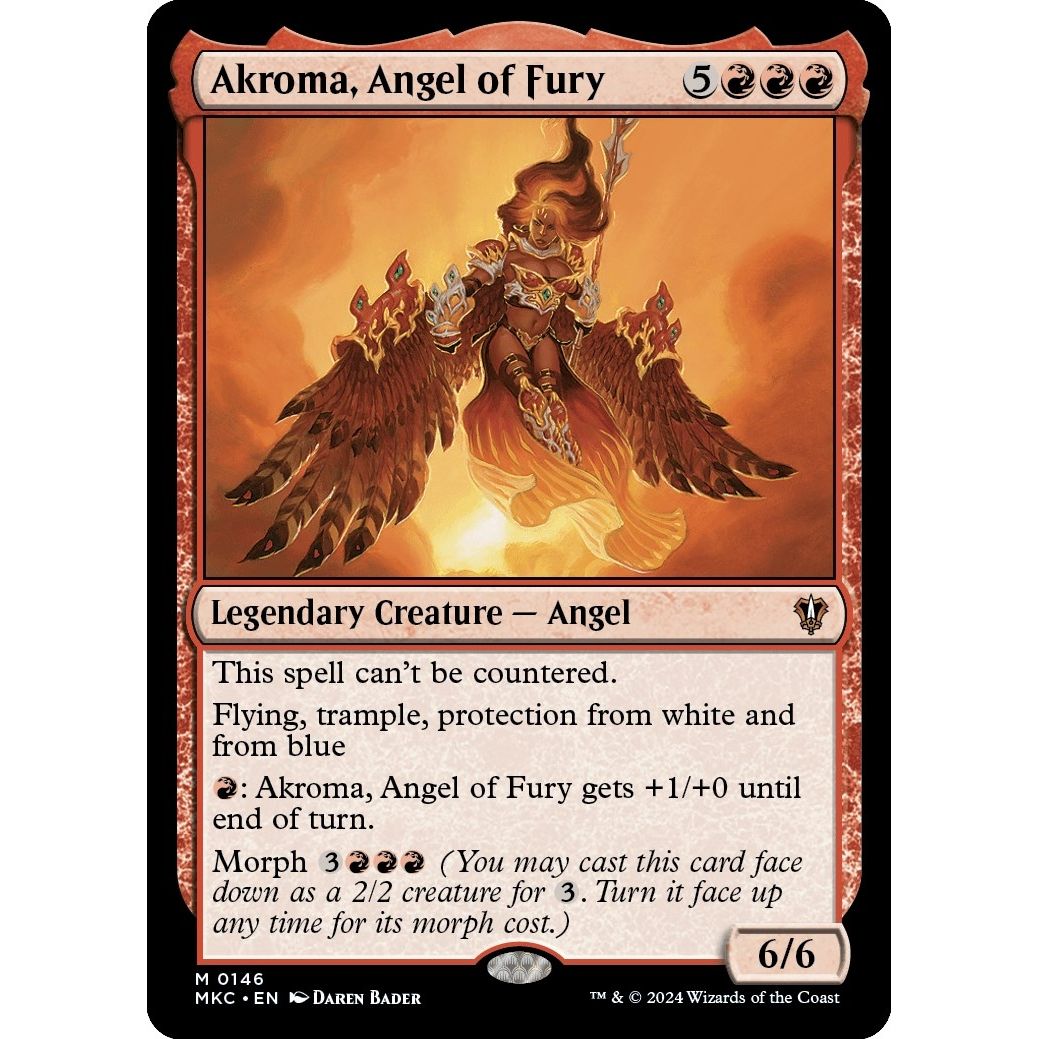 Image for Akroma, Angel of Fury (146) (MKC) - Magic: The Gathering