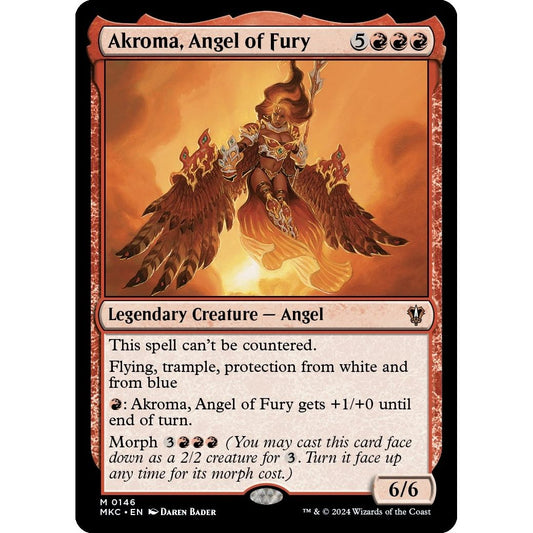 Image for Akroma, Angel of Fury (146) (MKC) - Magic: The Gathering