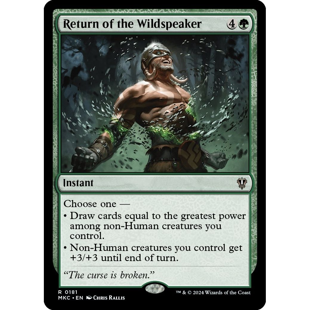 Image for Return of the Wildspeaker (181) (MKC) - Magic: The Gathering