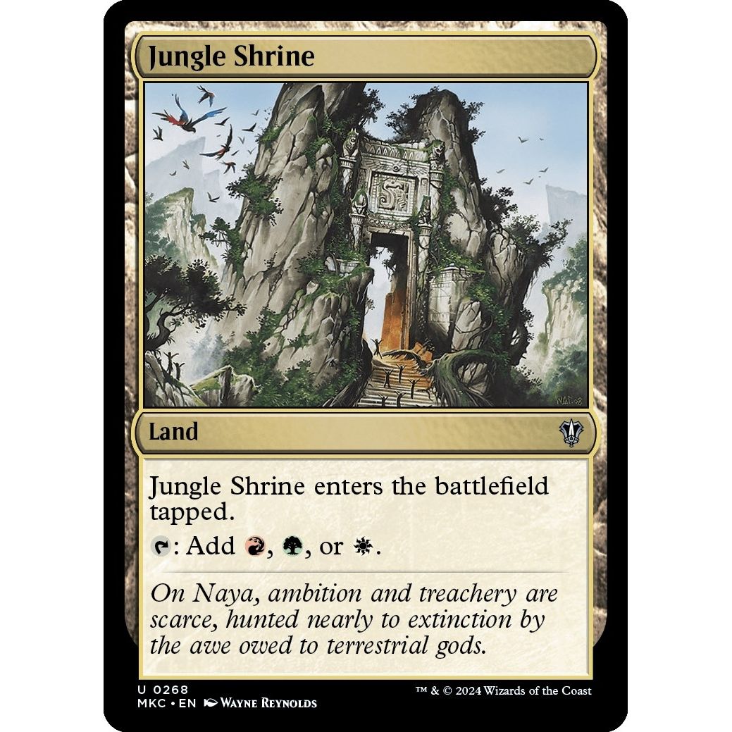 Image for Jungle Shrine (268) (MKC) - Magic: The Gathering