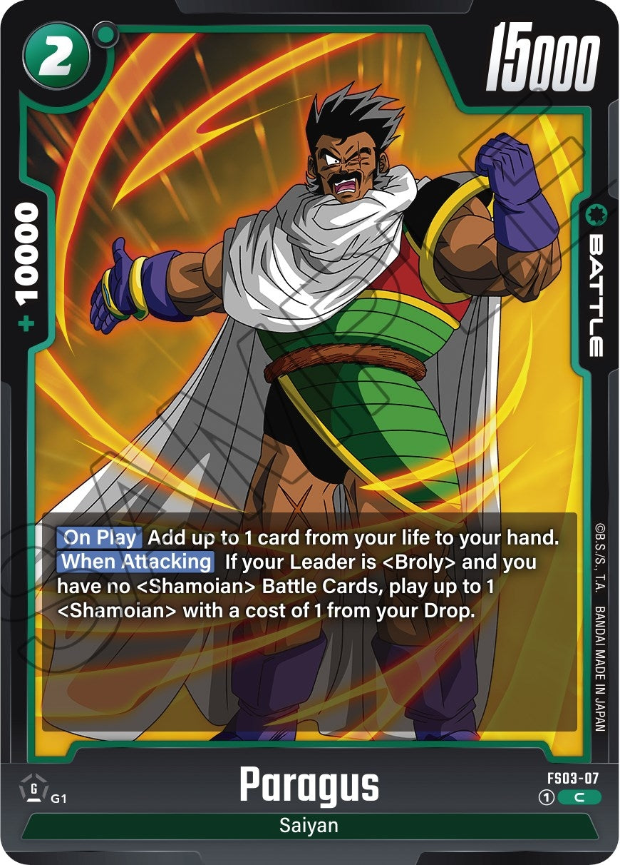 Image for Paragus - FS03-07 (FS03-07) (FS03) - Dragon Ball Super: Fusion World