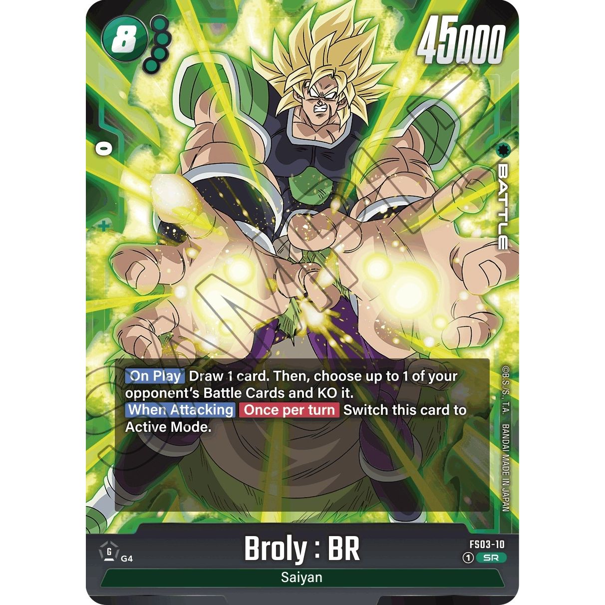 Image for Broly : BR (FS03-10) (FS03) - Dragon Ball Super: Fusion World
