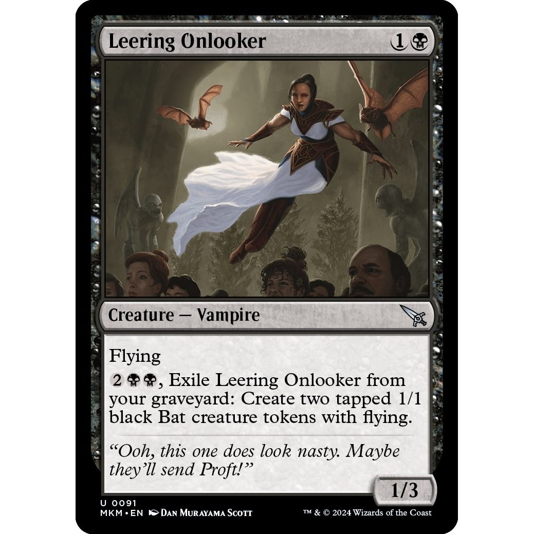 Image for Leering Onlooker (91) (MKM) - Magic: The Gathering