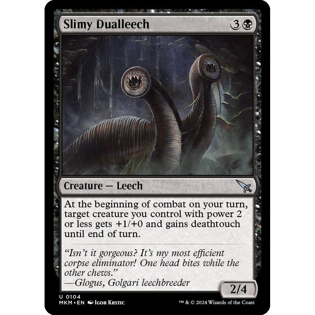 Image for Slimy Dualleech (104) (MKM) - Magic: The Gathering