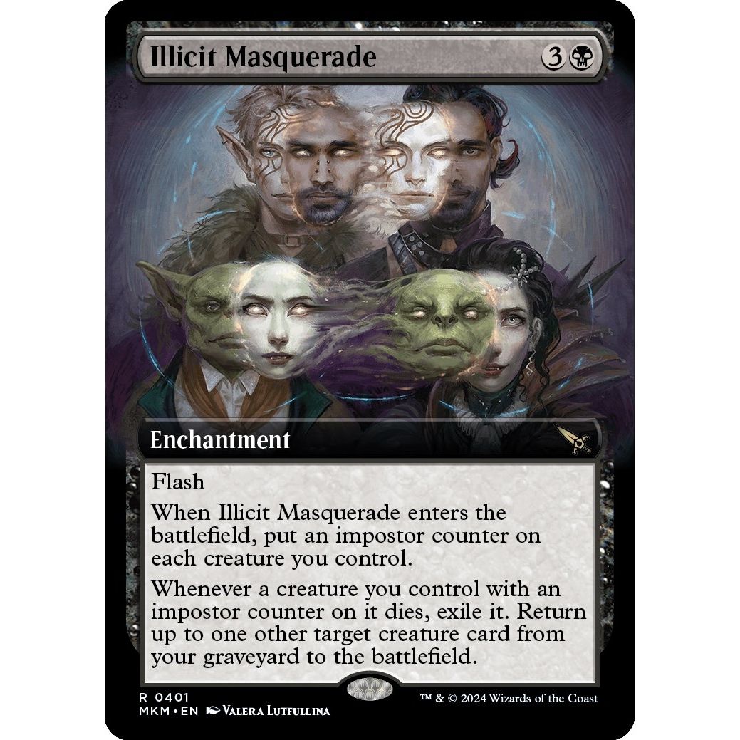 Image for Illicit Masquerade (Extended Art) (401) (MKM) - Magic: The Gathering