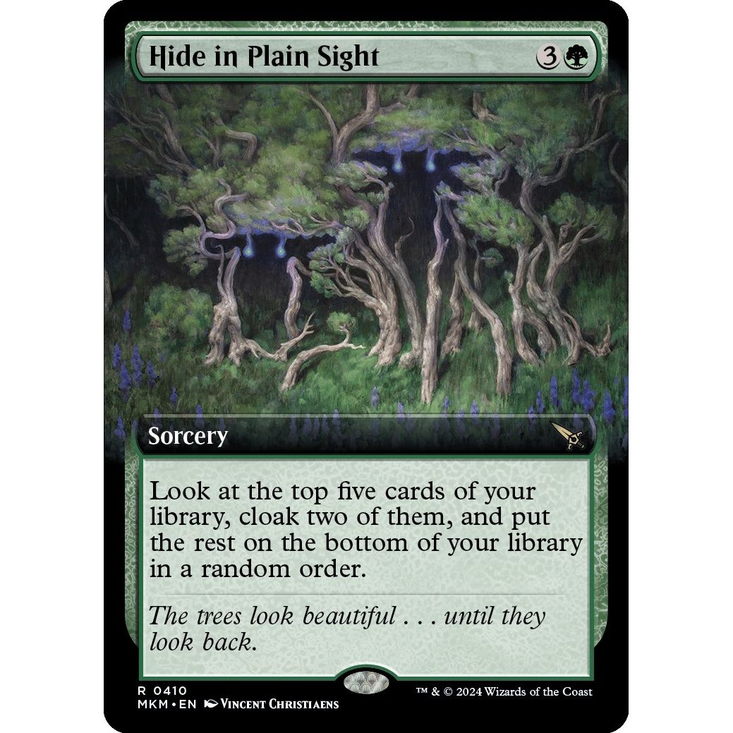 Image for Hide in Plain Sight (Extended Art) (410) (MKM) - Magic: The Gathering