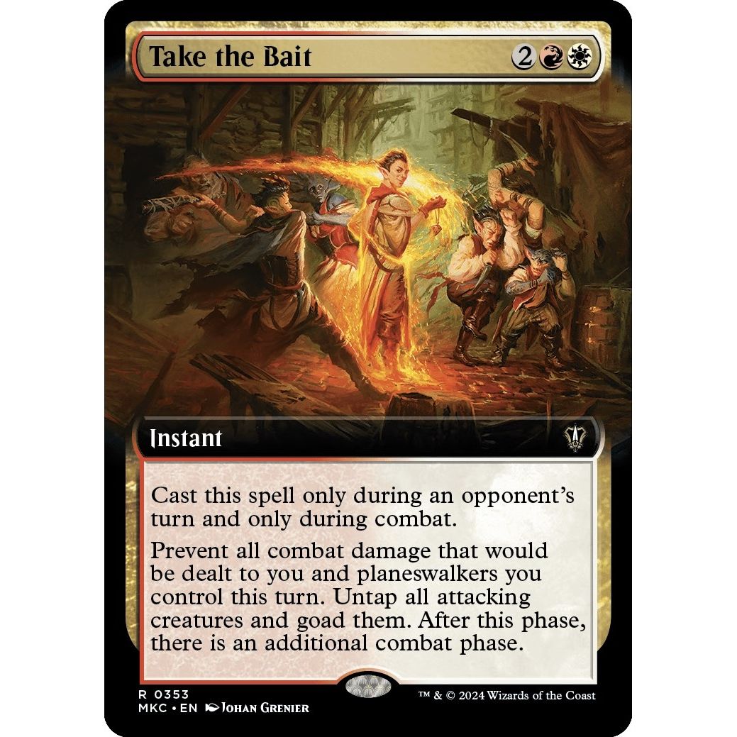 Image for Take the Bait (Extended Art) (353) (MKC) - Magic: The Gathering