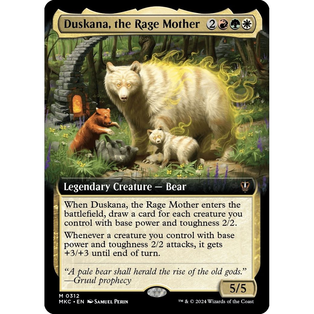 Image for Duskana, the Rage Mother (Extended Art) (312) (MKC) - Magic: The Gathering