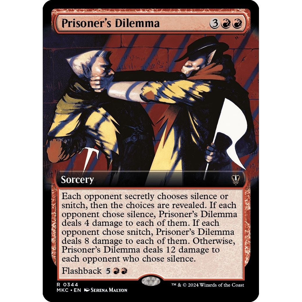 Image for Prisoner's Dilemma (Extended Art) (344) (MKC) - Magic: The Gathering