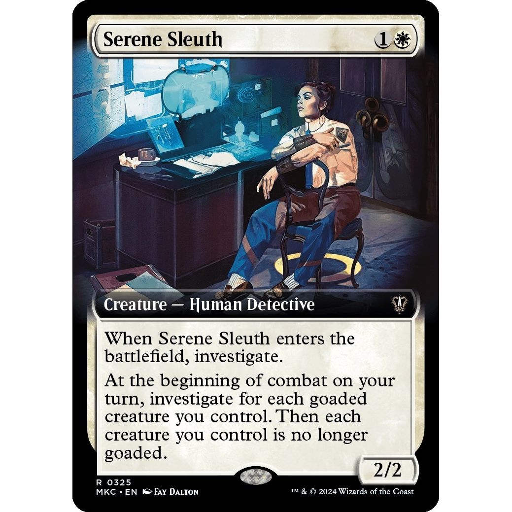 Image for Serene Sleuth (Extended Art) (325) (MKC) - Magic: The Gathering