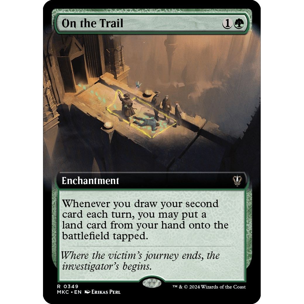 Image for On the Trail (Extended Art) (349) (MKC) - Magic: The Gathering