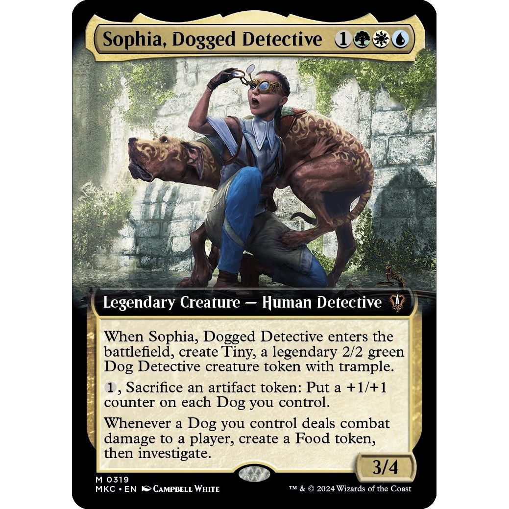 Image for Sophia, Dogged Detective (Extended Art) (319) (MKC) - Magic: The Gathering