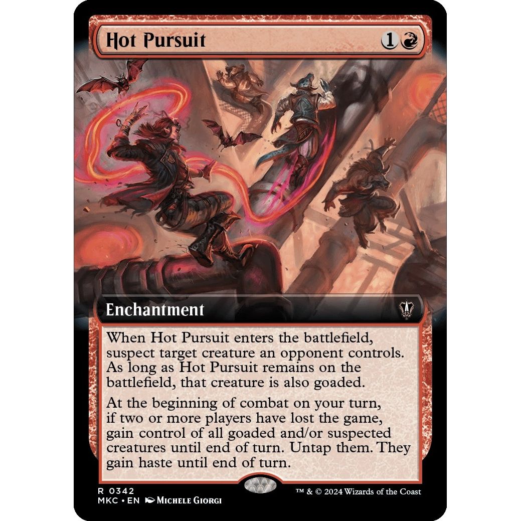 Image for Hot Pursuit (Extended Art) (342) (MKC) - Magic: The Gathering