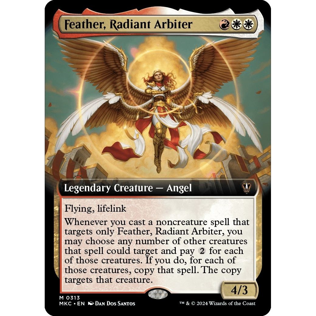 Image for Feather, Radiant Arbiter (Extended Art) (313) (MKC) - Magic: The Gathering