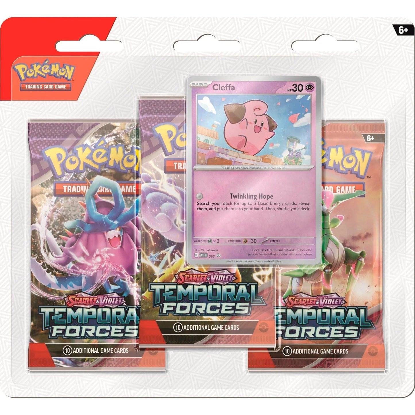 Image for Temporal Forces 3 Pack Blister [Cleffa] - Pokemon