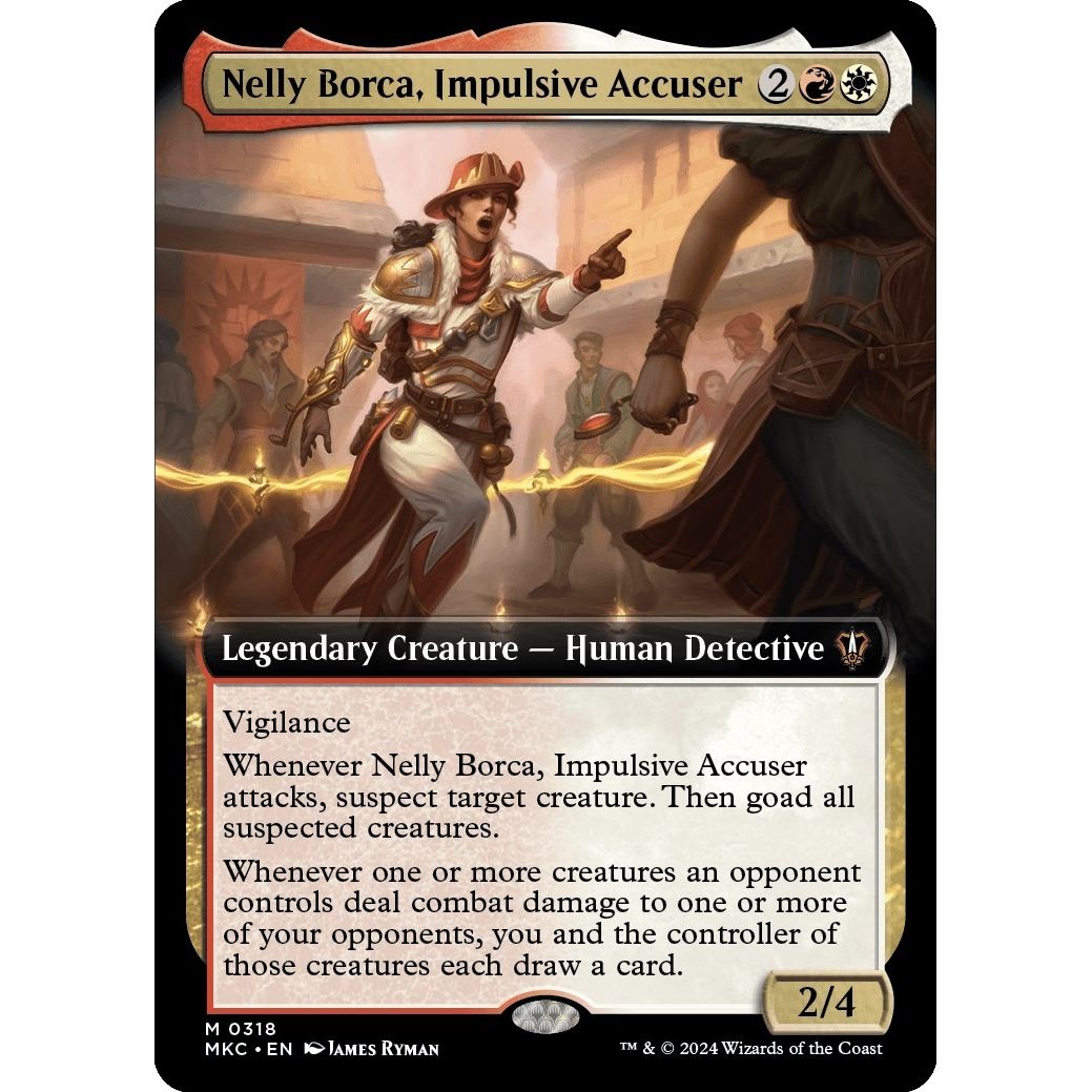 Image for Nelly Borca, Impulsive Accuser (Extended Art) (318) (MKC) - Magic: The Gathering