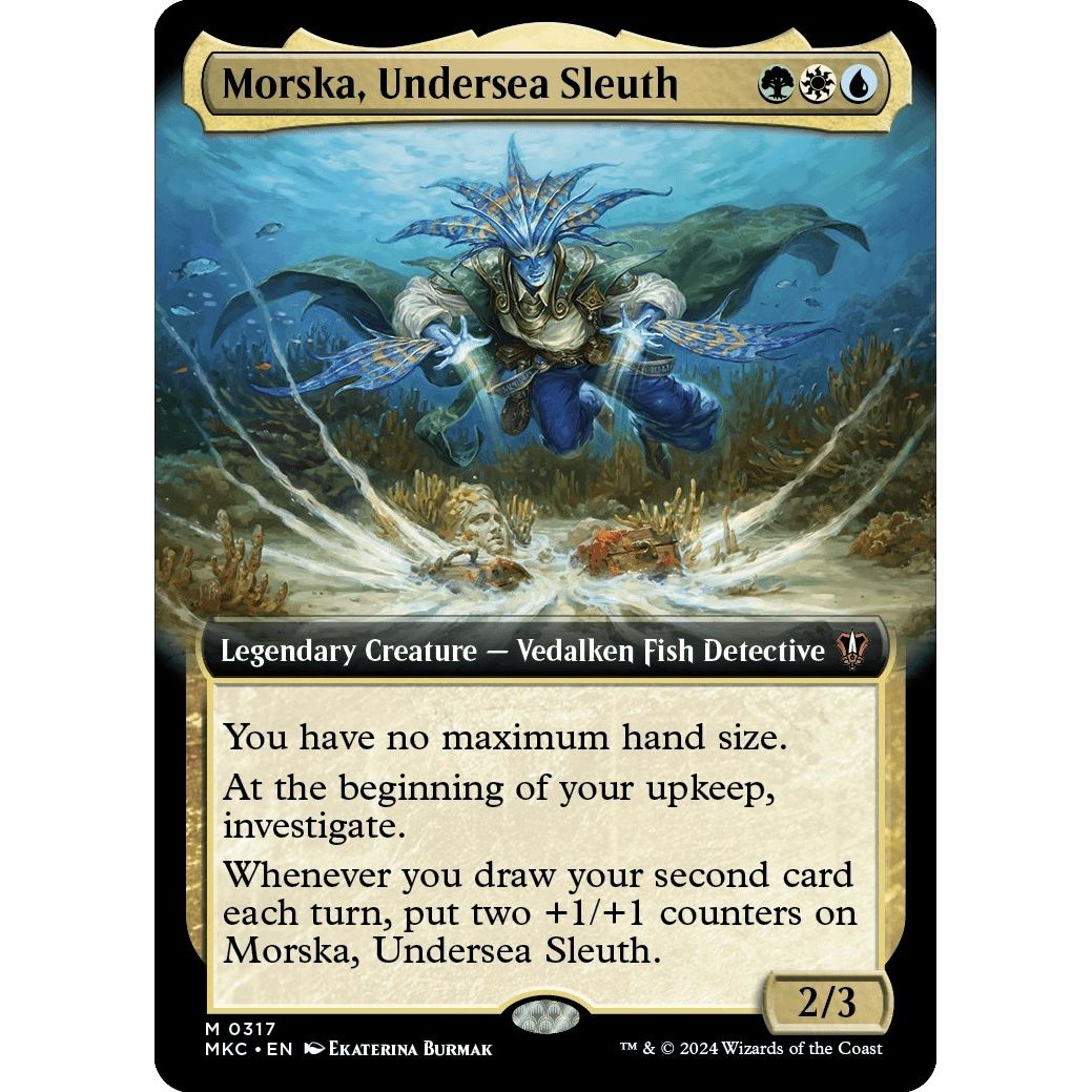 Image for Morska, Undersea Sleuth (Extended Art) (317) (MKC) - Magic: The Gathering