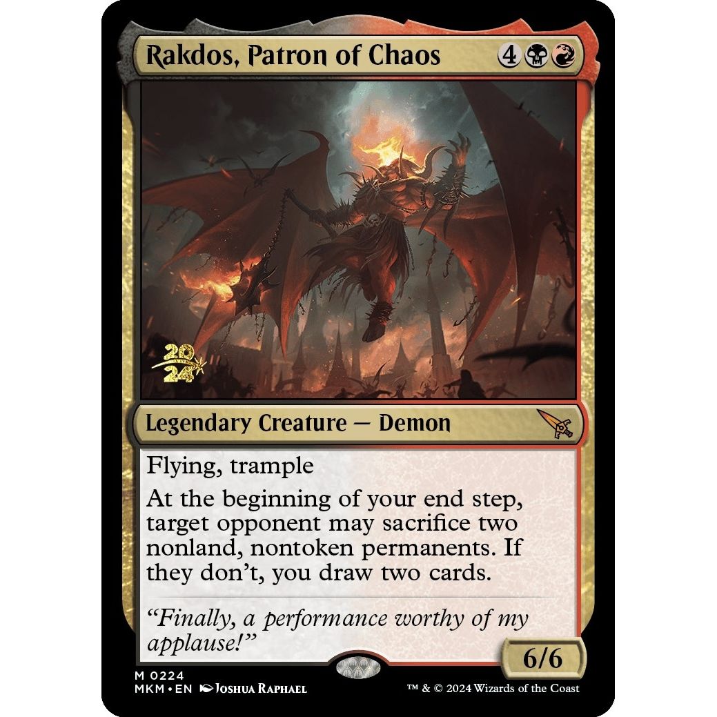 Image for Rakdos, Patron of Chaos (224) (PRE) - Magic: The Gathering