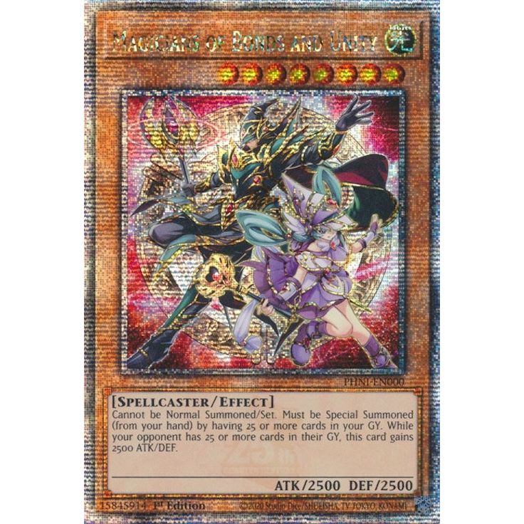 Image for Magicians of Bonds and Unity (Quarter Century Secret Rare) (PHNI-EN000) (PHNI) - YuGiOh