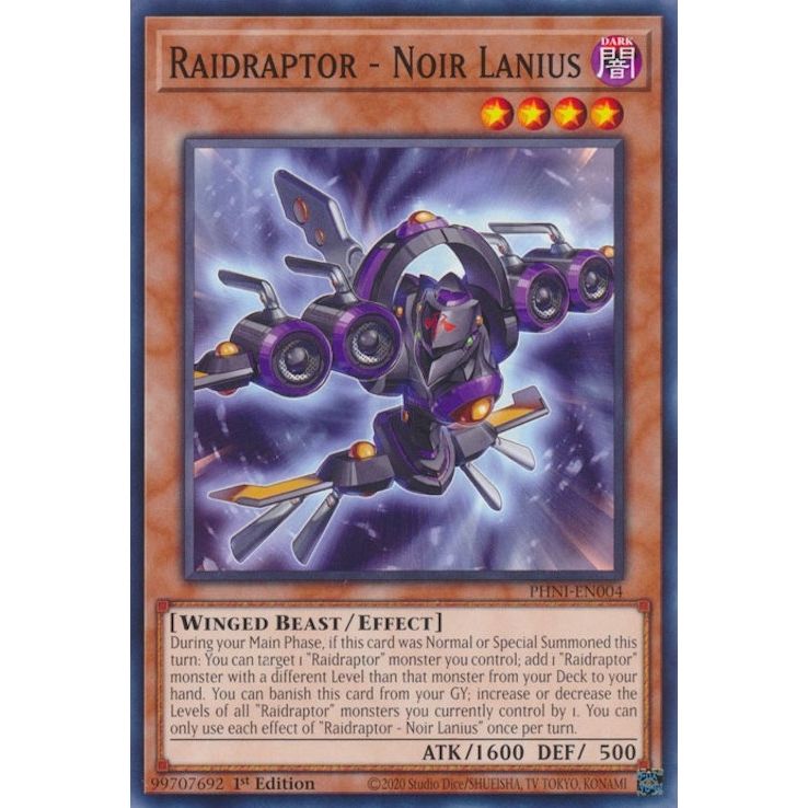 Image for Raidraptor - Noir Lanius (PHNI-EN004) (PHNI) - YuGiOh
