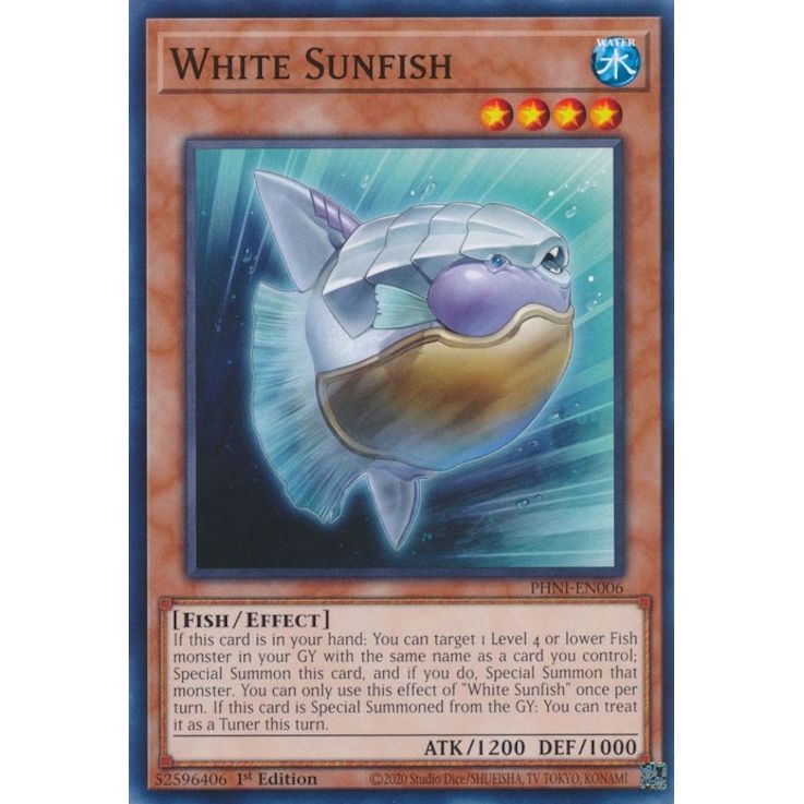 Image for White Sunfish (PHNI-EN006) (PHNI) - YuGiOh