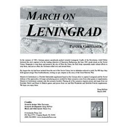 Image for Panzer Grenadier: March on Leningrad Scenario Book - Boardgames